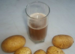 Does potato juice help with gastritis with high acidity?